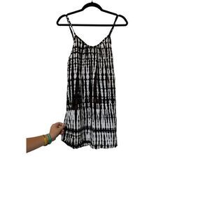 Boutique One Size Rayon Shift Slip Dress Tie Dye